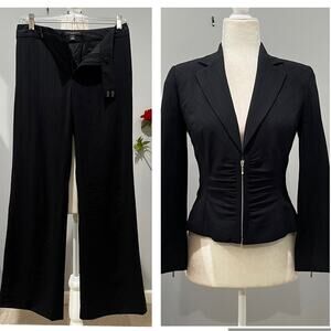 NEW Banana Republic Wool Pinstripe Structured Hourglass Martin Classic Pantsuit